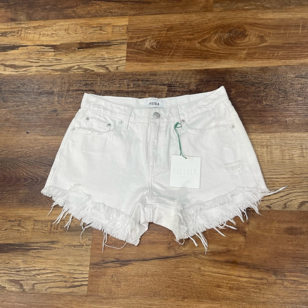 Pistola | Fray Hem Denim Shorts